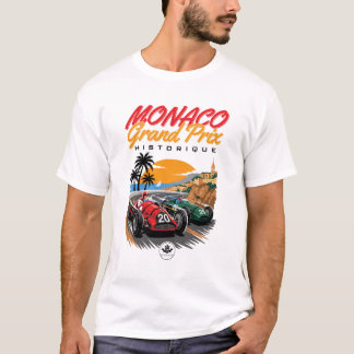 T-shirt Conception d'affiche de course Vintage Monaco Clas