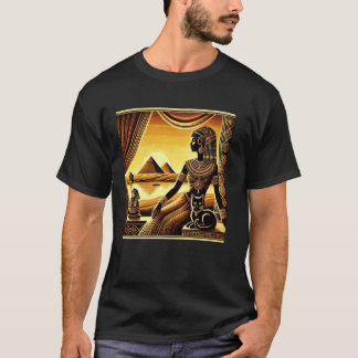 T-shirt Conception d'affiche du chat de balcon de la reine