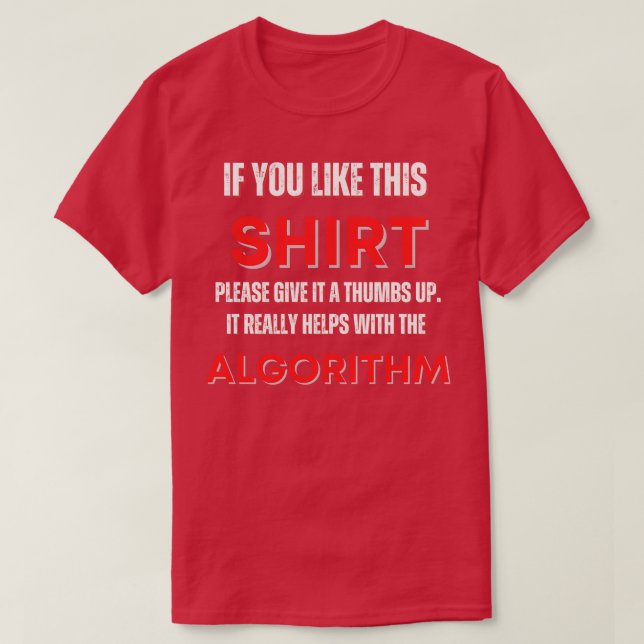 T-shirt Conception d'algorithme amusant V2 (Design devant)
