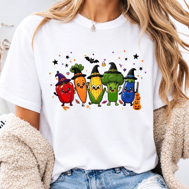 T-shirt Conception d'aliments végétaux sains pour Hallowee (Créateur téléchargé)