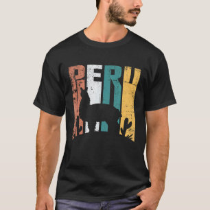 T-shirt conception d'alpaca du Pérou Lama péruvien