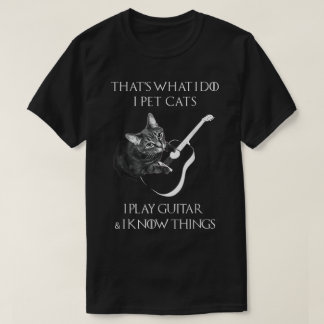 T-shirt Conception d'amour de musique de chat guitariste d