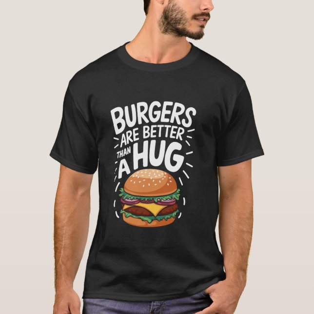 T-shirt Conception d'amoureux de burger cheeseburger pour  (Devant)