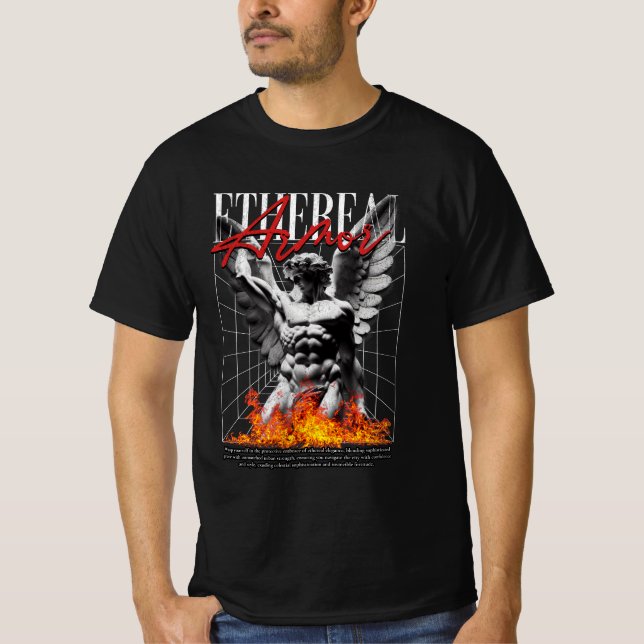 T-shirt conception d'ange de l'armure d'éther (Devant)