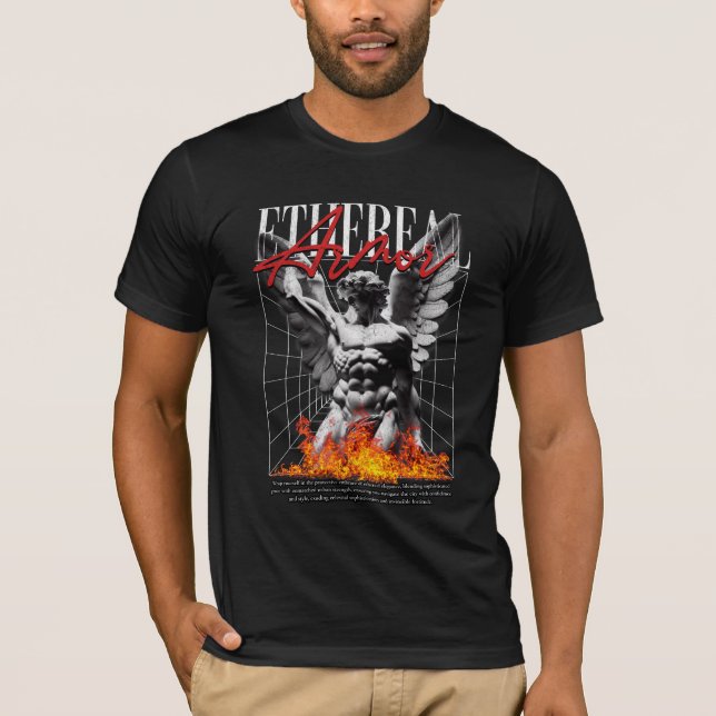 T-shirt conception d'ange de l'armure d'Etherm (Devant)
