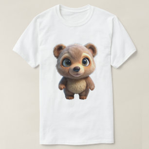 T-shirt Conception d'animal d'ours mignon