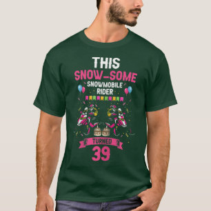 T-shirt Conception d'anniversaire de Skimobile pour femmes