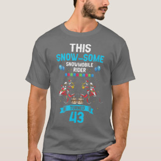 T-shirt Conception d'anniversaire de skimobile pour homme
