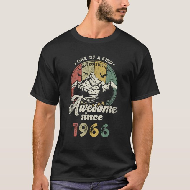 T-shirt Conception d'anniversaire rétro pour 60 ans faite  (Devant)