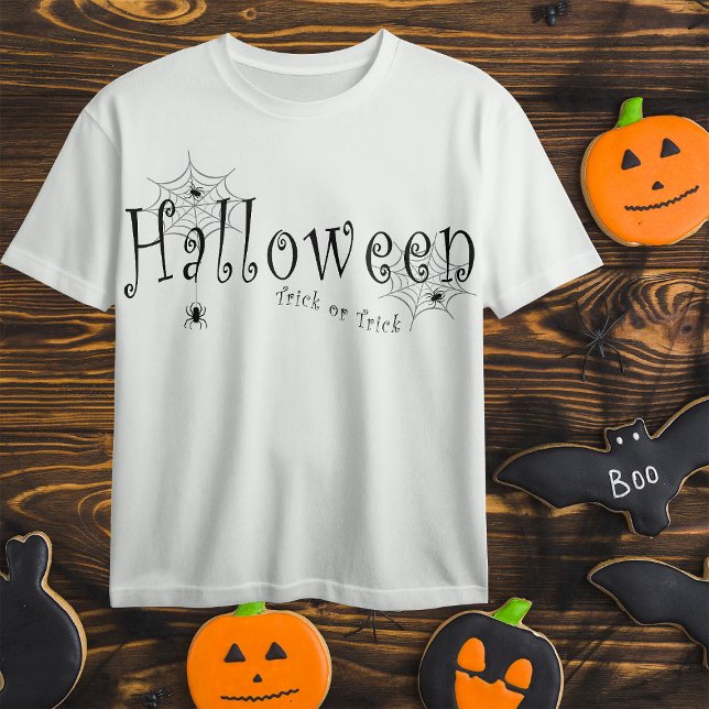 T-shirt Conception d'araignée d'Halloween farce ou attrape (Créateur téléchargé)