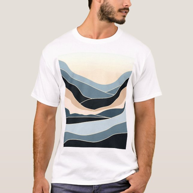 T-shirt Conception d'archives colorées dynamiques (Devant)