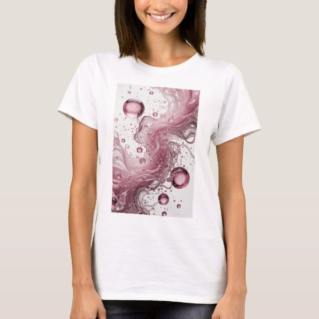 T-shirt Conception d'ART ABSTRAIT Argent Iconique v2 (Devant)