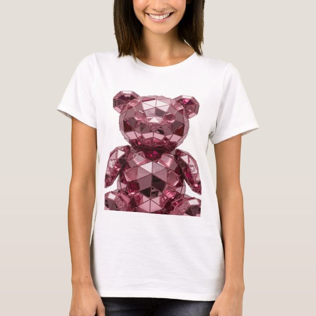 T-shirt Conception d'art abstrait argent vibrant (Devant)