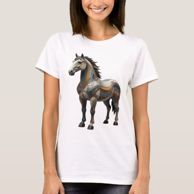 T-shirt Conception d'art abstrait argenté Cool (Devant)