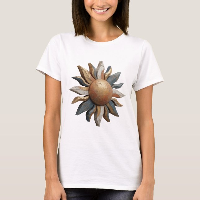 T-shirt Conception d'art abstrait argenté Cool v2 (Devant)