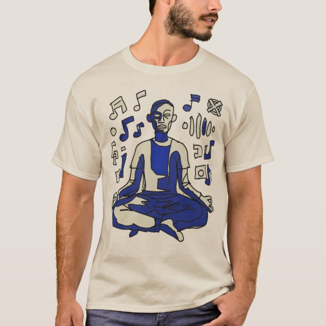 T-shirt Conception d'art abstrait de musicien néo-expressi (Devant)