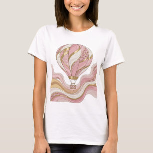 T-shirt Conception d'art abstrait Dynamic Gold