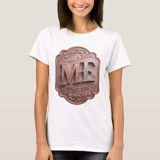 T-shirt Conception d'ART ABSTRAIT en Argent Moderne (Devant)