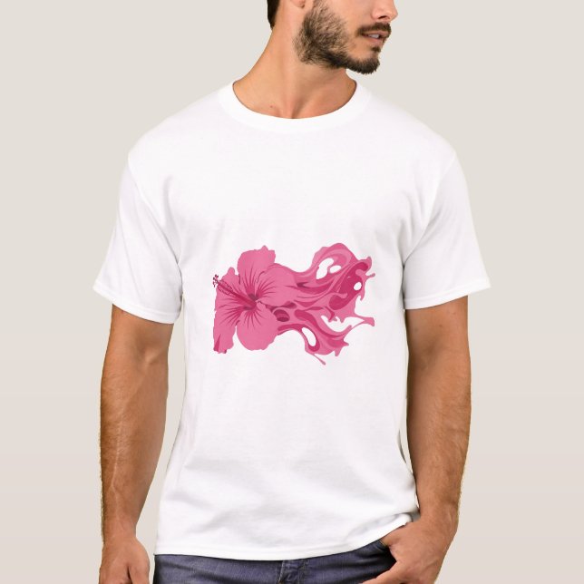 T-shirt Conception d'art de FLEUR ABSTRAITE tendance (Devant)