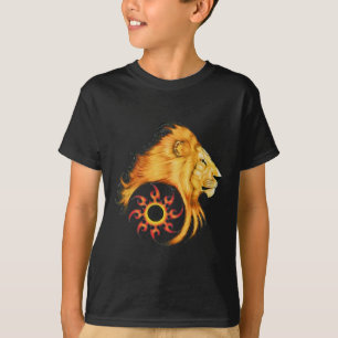 T-shirt Conception d'art de tatouage de lion