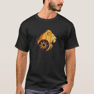 T-shirt Conception d'art de tatouage de lion