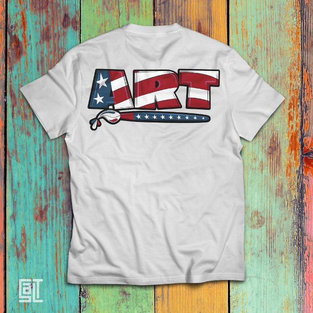T-shirt Conception d'art éducatif patriotique (Créateur téléchargé)