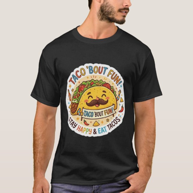 T-shirt Conception d'autocollants de tacos originaux – App (Devant)