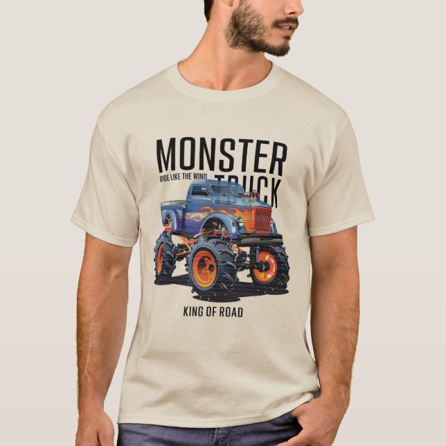 T-shirt Conception d'aventure tout-terrain de Monster Truc (Devant)