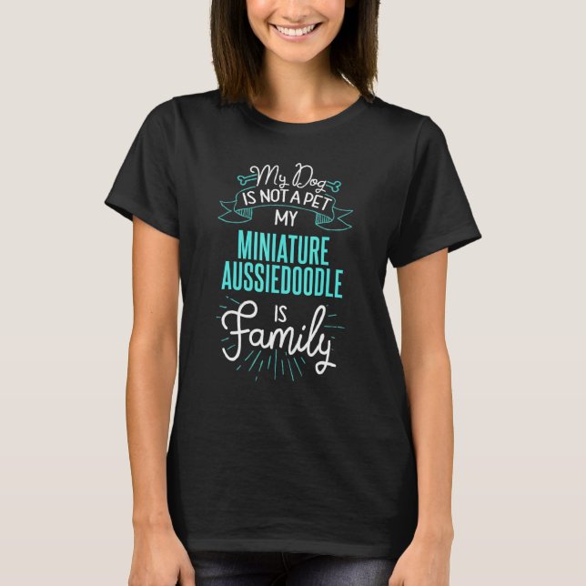 T-shirt Conception de Aussiedoodle miniature mignonne pour (Devant)