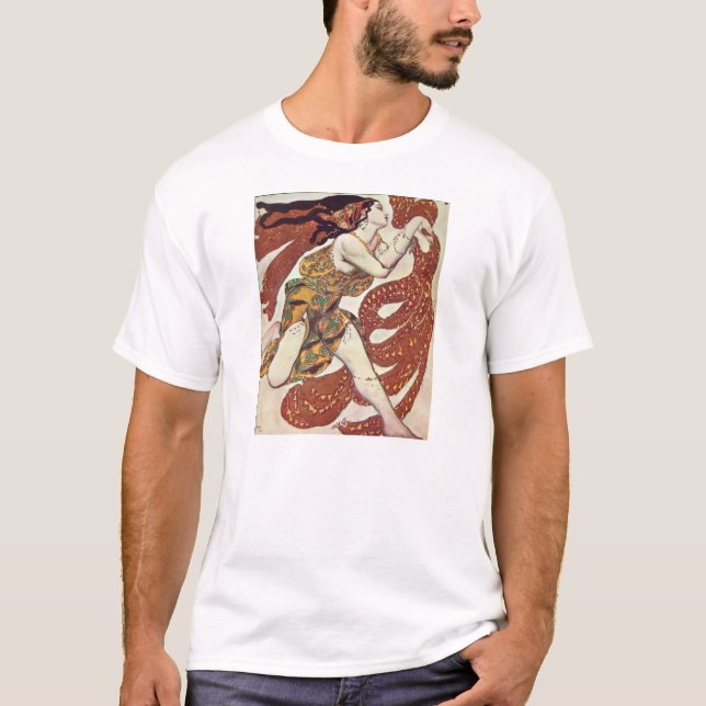 T-shirt Conception de Bakst-Costume de Léon pour une (Devant)
