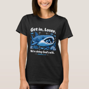 T-shirt Conception de baleine biblique Perdant entre