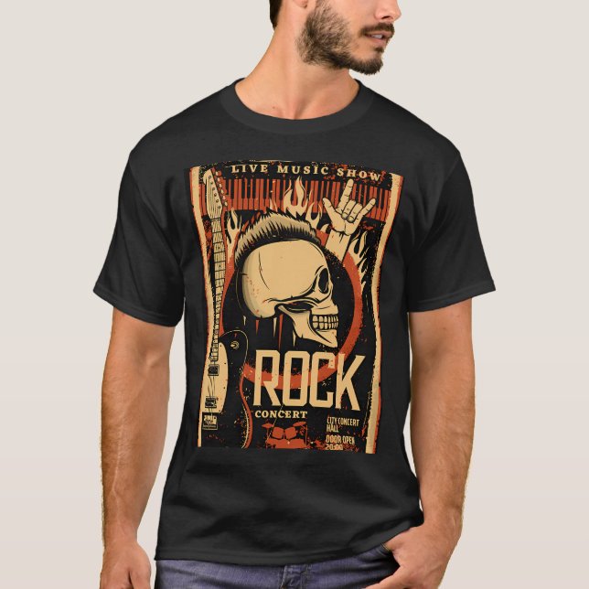 T-shirt Conception de bande (Devant)
