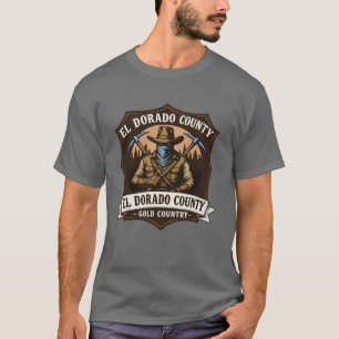T-shirt Conception de bandit hors-la-loi du comté d'El Dor