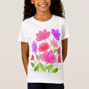 T-Shirt Conception de banquet de fleurs aquarelles-42704