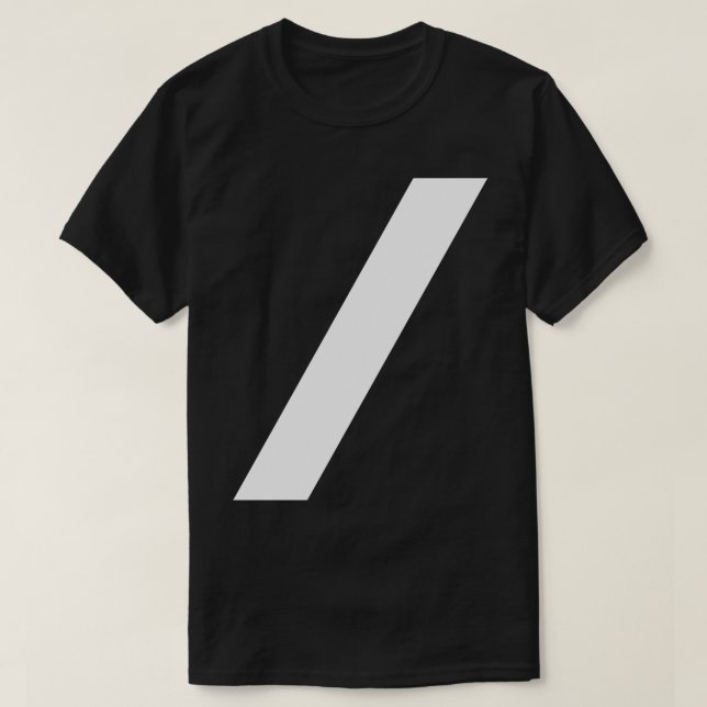 T-shirt conception de barre oblique (Design devant)