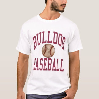T-shirt Conception de base-ball de Buldog pleine