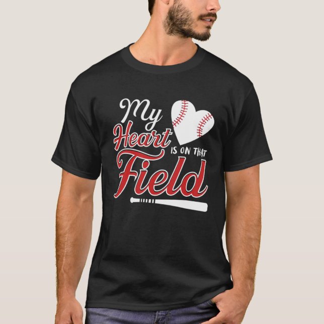 T-shirt Conception de baseball pour garçon lanceur et rece (Devant)