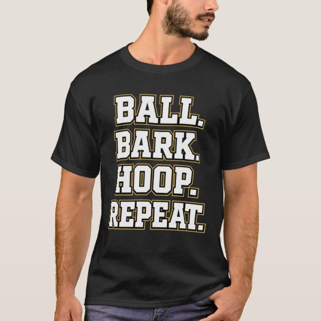 T-shirt Conception de basket-ball pour chien de Varsity gr (Devant)
