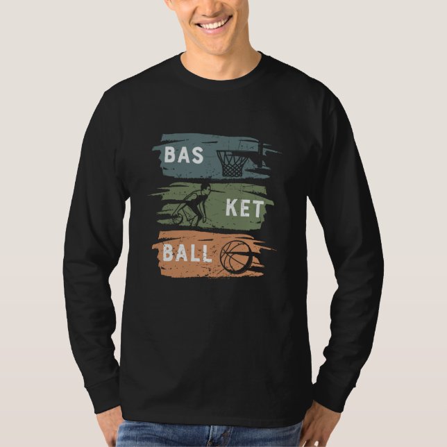 T-shirt Conception de basket cool avec 3 couleurs (Devant)