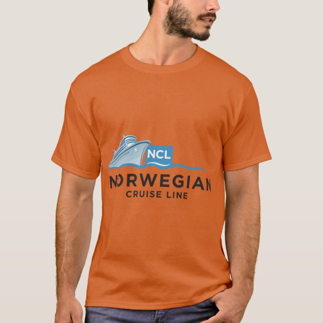 T-shirt Conception de bateau de la Norwegian Cruise Line r (Devant)