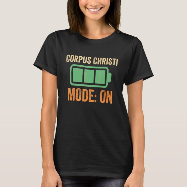T-shirt Conception de batterie en mode Corpus Christi (Devant)