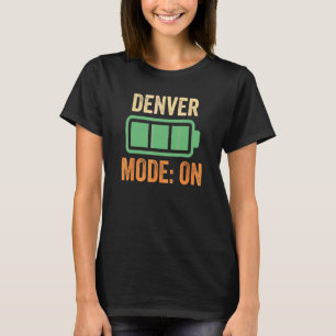 T-shirt Conception de batterie en mode Denver