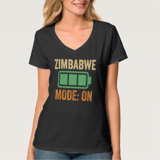 T-shirt Conception de batterie en mode Zimbabwe