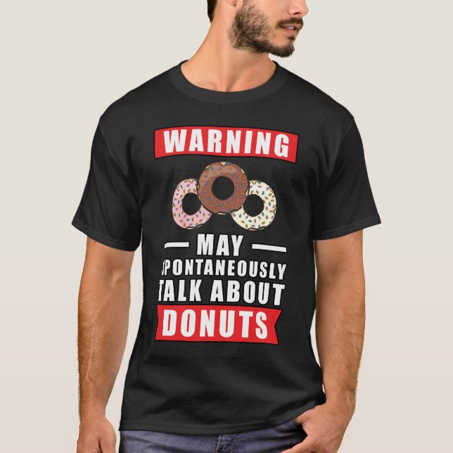 T-shirt Conception de beignet drôle (Devant)