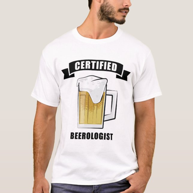 T-shirt Conception de bière drôle (Devant)