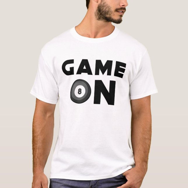 T-shirt Conception de billard drôle (Devant)