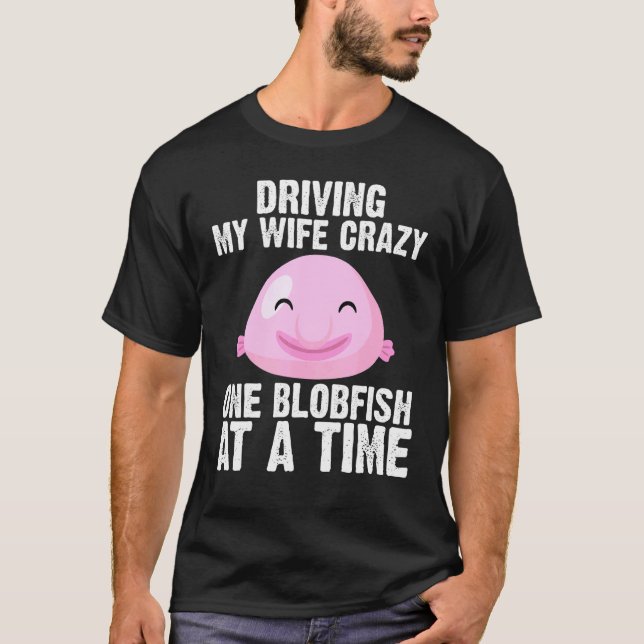 T-shirt Conception de blobfish cool pour hommes papa pêche (Devant)