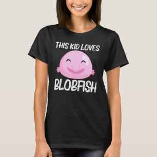 T-shirt Conception de blobfish cool pour les enfants garço