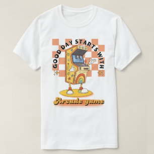 T-shirt Conception de bonne journée d'arcade rétro