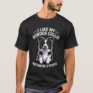T-shirt Conception de Border Collie pour hommes femmes enf